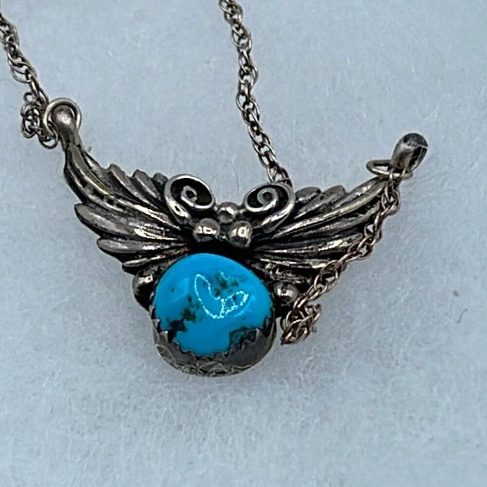 Navajo Native American artist Richard and Rita Begay sterling silver turquoise n